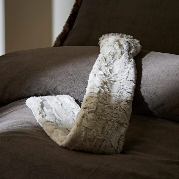Dunelm Snow Leopard Long Hot Water Bottle 3 Dunelm Snow Leopard Long Hot Water Bottle
