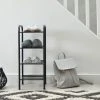 Dunelm Black Metal Slim 4 Tier Rack -Command Shop 30711868