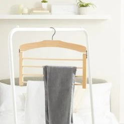 Dunelm Wooden Black Multi Trouser Hanger