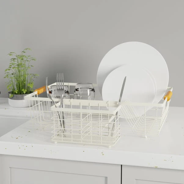 Dunelm Cream And Bamboo Drainer 3 Dunelm Cream And Bamboo Drainer