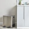 Dunelm Stainless Steel 40L Curve Recycling Bin -Command Shop 30713856
