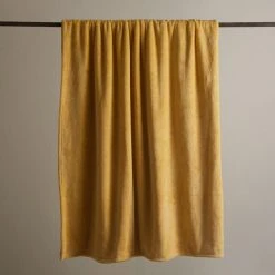 Dunelm Seriously Soft Ochre Throw