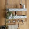 Dunelm Geo Tile Grey Multi Storage Over Door Hooks 1 Dunelm Geo Tile Grey Multi Storage Over Door Hooks -Command Shop 30729405