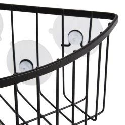 Dunelm Aquarack Black Deep Corner Basket -Command Shop 30730617 alt03