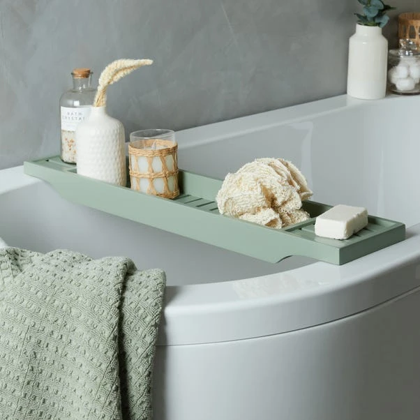 Sage Green Bamboo Bath Rack 3 Sage Green Bamboo Bath Rack