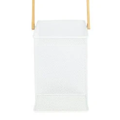 Dunelm Metal Mesh Stair Basket White -Command Shop 30733568 alt02