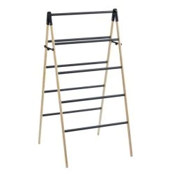 Dunelm Ladder Bamboo Matt Black Indoor Airer 11 Dunelm Ladder Bamboo Matt Black Indoor Airer -Command Shop 30734920 alt04