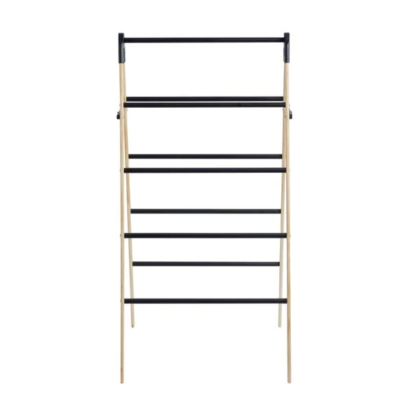 Dunelm Ladder Bamboo Matt Black Indoor Airer 7 Dunelm Ladder Bamboo Matt Black Indoor Airer - Image 5