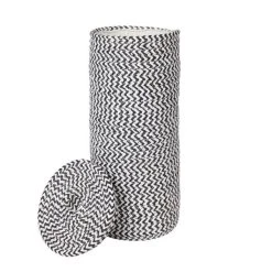 Dunelm Paper Black Woven Toilet Roll Storage -Command Shop 30747122 alt02