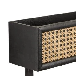 Dunelm French Cane Black Towel Rail Shelf -Command Shop 30747341 alt03