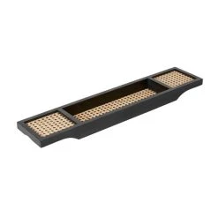 Dunelm French Cane Black Bath Rack -Command Shop 30747347 alt01