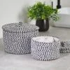 Dunelm Set Of 2 Paper Black Woven Storage Baskets 2 Dunelm Set Of 2 Paper Black Woven Storage Baskets -Command Shop 30748494