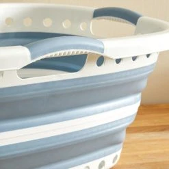 Dunelm Collapsible Hip Laundry Basket -Command Shop 30749234 alt02