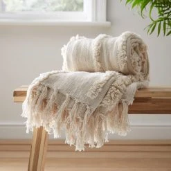 Dunelm Curves Tufted Throw