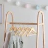 Dunelm Pack Of 6 Kid's Wooden Hangers Natural -Command Shop 30754084