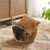 Dunelm Plastic Natural Small Rattan Basket -Command Shop 30754122