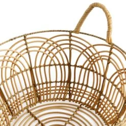 Dunelm Plastic Natural Small Rattan Basket -Command Shop 30754122 alt02