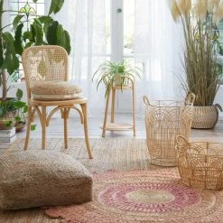 Dunelm Plastic Natural Small Rattan Basket -Command Shop 30754122 alt03