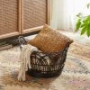 Dunelm Plastic Black Small Rattan Basket -Command Shop 30754124