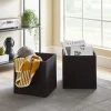 Dunelm Set Of 2 Black Foldable Cord Storage Boxes -Command Shop 30754127
