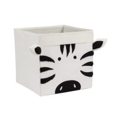 Dunelm Zebra Felt Foldable Box -Command Shop 30754134 alt02