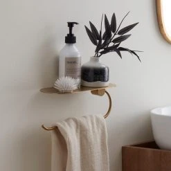 Dunelm Curves Dual Toilet Roll Holder Shelf -Command Shop 30754935 alt01