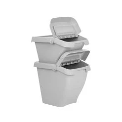 Wham Dunelm Stackable 30L Bin Silver -Command Shop 30764169 alt03