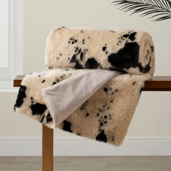Dunelm Faux Cow Throw 3 Dunelm Faux Cow Throw
