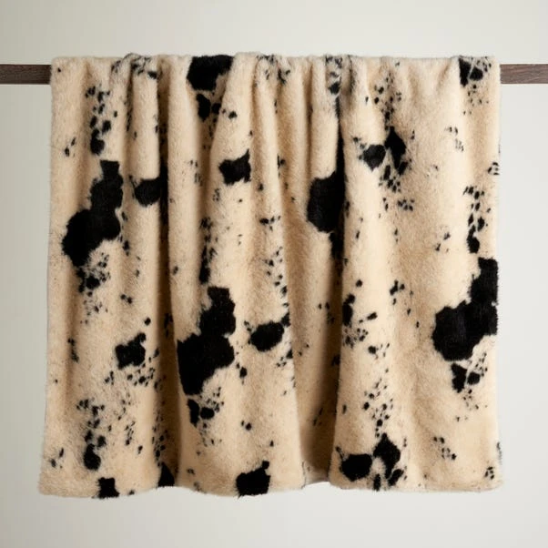 Dunelm Faux Cow Throw 4 Dunelm Faux Cow Throw - Image 2