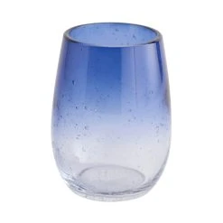 Dunelm Ombre Bubble Glass Blue Tumbler 7 Dunelm Ombre Bubble Glass Blue Tumbler -Command Shop 30764978 alt02