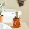 Dunelm Bubble Glass Amber Lotion Dispenser 2 Dunelm Bubble Glass Amber Lotion Dispenser -Command Shop 30764980