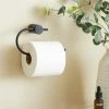Dunelm Curves Black Toilet Roll Holder