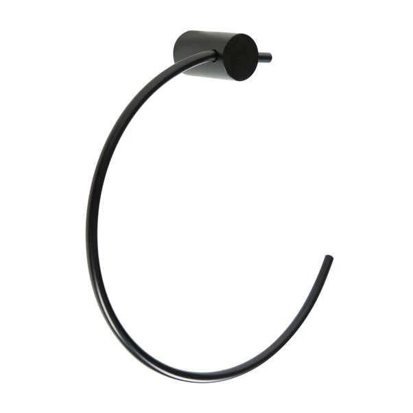 Dunelm Curves Black Towel Ring 4 Dunelm Curves Black Towel Ring - Image 2