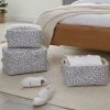 Dunelm Set Of 3 Fabric Storage Bags Dotty White -Command Shop 30769834