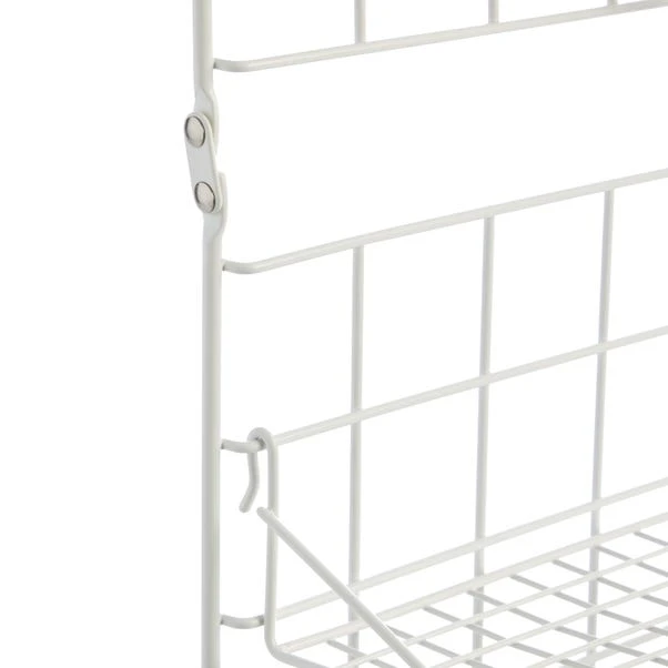 Dunelm Metal Peg Board With Accessories White 7 Dunelm Metal Peg Board With Accessories White - Image 5