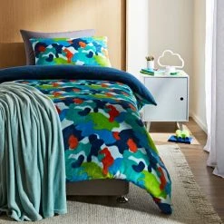 Dunelm Camo Fleece Duvet Cover And Pillowcase Set