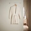 Dunelm Supersoft Lightweight Natural Dressing Gown -Command Shop 30770893