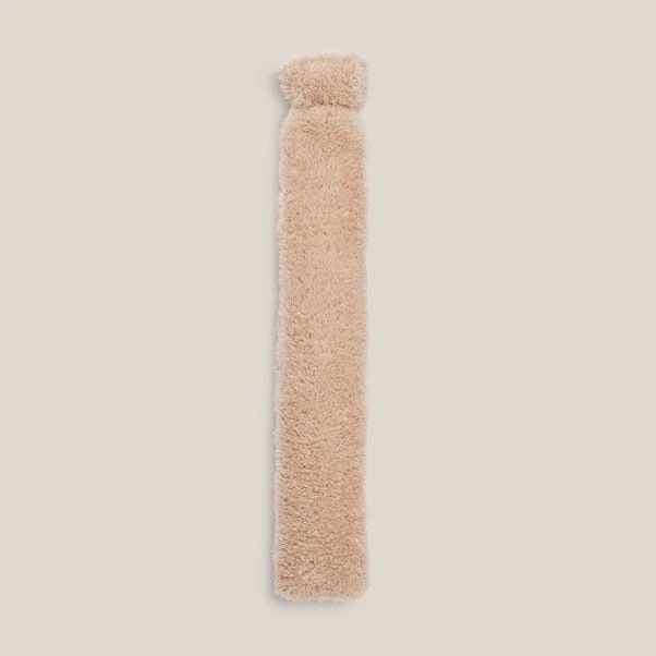 Dunelm Teddy Taupe Long Hot Water Bottle 4 Dunelm Teddy Taupe Long Hot Water Bottle - Image 2