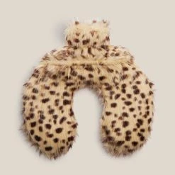 Dunelm Faux Fur Cheetah Neck Hot Water Bottle -Command Shop 30771913 alt02