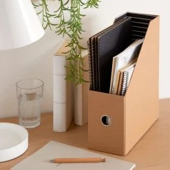 Dunelm Kraft Magazine Holder A4 File
