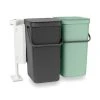 Brabantia Sort And Go Built In Bin 2 X 16L Jade Green Grey -Command Shop 30788092
