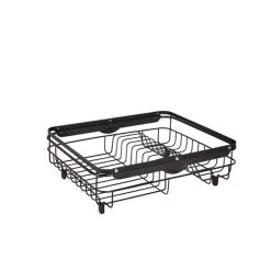 Dunelm Over The Sink Dish Drainer Black -Command Shop 30789692 alt02