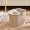 Dunelm Warm Sand Metal Mop Bucket -Command Shop 30791685