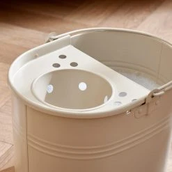 Dunelm Warm Sand Metal Mop Bucket -Command Shop 30791685 alt01