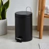 Dunelm Black 3 Litre Bathroom Bin -Command Shop 30794119