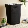 Elements Leaves Black Laundry Basket -Command Shop 30794472
