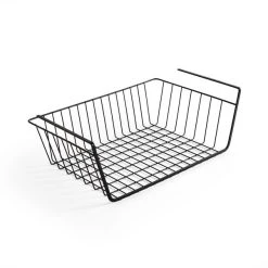 Dunelm Matte Black Under-Shelf Storage Basket -Command Shop 30795873 alt02