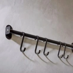 Dunelm Pack Of 10 Matte Black Rail Hooks -Command Shop 30795878 alt01