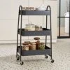 Dunelm Grey 3 Tier Metal Trolley -Command Shop 30795886
