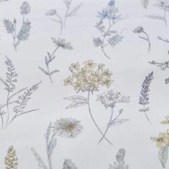 Dunelm Floral Stem Purple Duvet Cover And Pillowcase Set -Command Shop 30798241 alt04